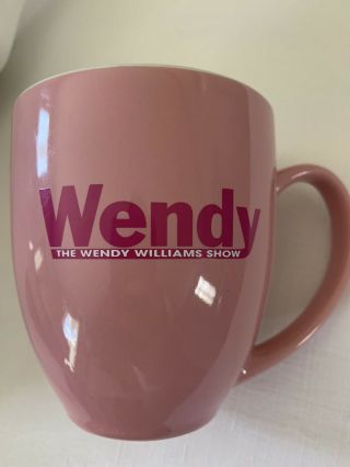 Rare The Wendy Williams Show Official Promo Pink Ceramic Mug Cup