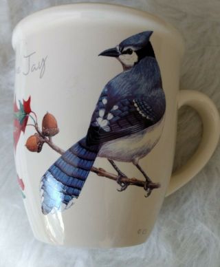 Cj Wildlife Blue Jay Mug Cup Coffee Tea 12 Oz.