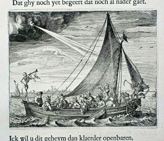 Dance Of Death,  Death Is Part Of Band In Sailboat,  Jacob Cats,  Alle De Werken,  1658