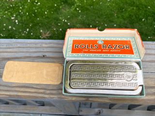 Vintage Roll Razor With Box And Paperwork Made In England