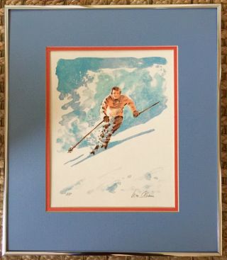 William Sloan,  Bill: Skier Signed Lithograph Artist Proof Listed Ca Artist