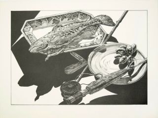 Jack Beal: Brook Trout,  1976.  Signed,  Numbered,  Fine Art Print