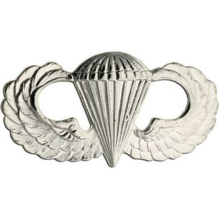 Army Basic Airborne Wings - Large - Mirror Finish