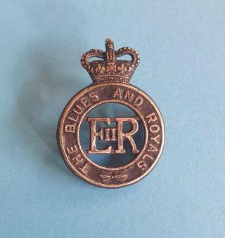 The Blues And Royals Cap Badge Qc 2 Lugs Bronze
