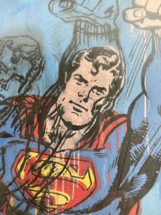 Andy Warhol Superman Signed Hand Numbered Lithograph Matted