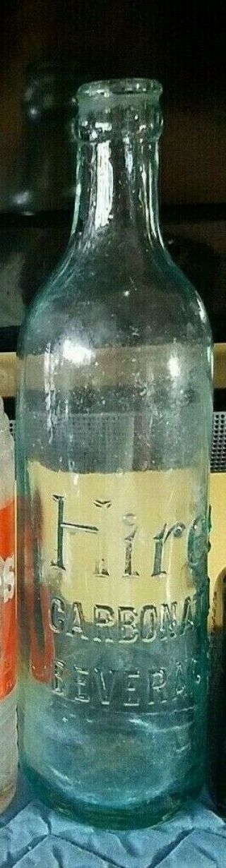 1 Vintage Hires Root Beer Bottle - Blue Bottle