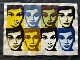 Andy Warhol - Silk - Screen Signed On Paper Of 70 