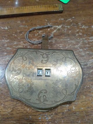 Vintage Stratton England Mirrored Powder Compact With Pin