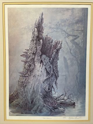 Ben Hampton Print “The Stump” 1962 Hand Signed & Numbered Limited Edition Art 2