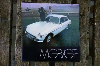 Mg Mgb/gt Mark 2 White 1969 Sales Brochure W/specs