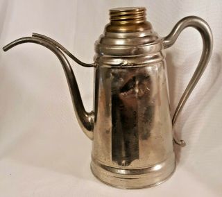 Antique MANNING BOWMAN & CO NICKEL PLATED COFFEE TEA POT PAT: June 12,  1906 3