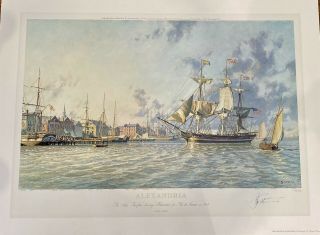 John Stobart’s Alexandria: The Ship “fairfax” Unframed Lithograph Signed 429/750