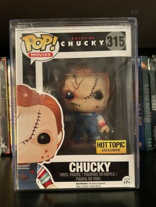 Funko Pop Movies 315 Bride Of Chucky Chucky Hot Topic Ex.  Vinyl Figure
