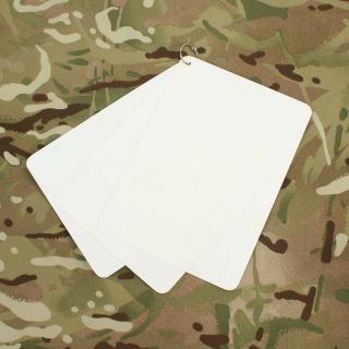 A5 Blank Plastic Battle Slates X 3 With Ring Plastic Military Orders Nav352