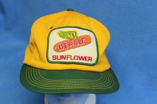 Vintage Dekalb Seed SUNFLOWER Snapback Hat Farm Cap K Brand 2