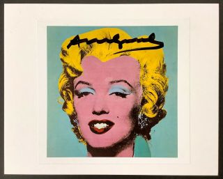 Hand Signed Signature - Andy Warhol - Marilyn Monroe - 8x10 Print