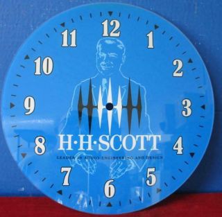 Pam Etc Clock Advertising Face H.  H.  Scott
