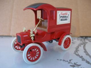 Ertl Campbells Soup Pork & Beans Truck Ford ' s First Delivery Truck Bank Numbered 2