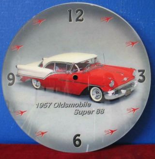 Pam Etc Clock Advertising Face 1957 Oldsmobile
