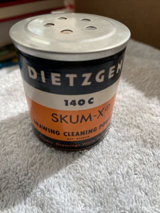 Dietzgen 140c Skum - X Drawing Cleaning Powder Advertising Container