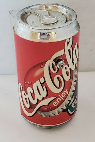 Vintage 1997 Acme Coca - Cola Can Refrigerator Magnet Plastic Makes Sound
