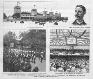 Virginia Agricultural Mechanical And Tobacco Exposition At Richmond 1888 Parade