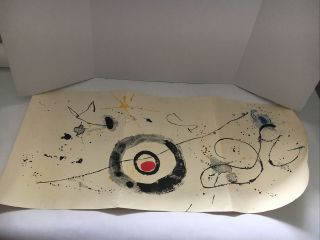 Joan Miro,  Lithograph (yellow Star) From “derriere Le Miroir "