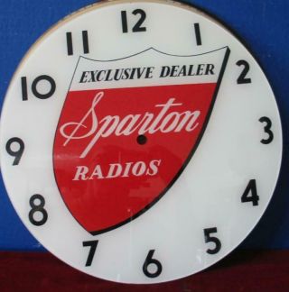 Pam Etc Clock Advertising Face Spartan Radios