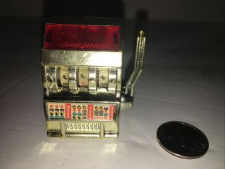 Dollhouse Miniature Refrigerator Magnet Slot Machine
