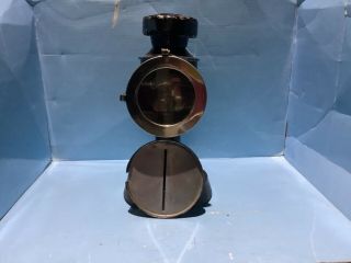 Early Ww2 Period Candle Holder Light With Black Out Cover Example