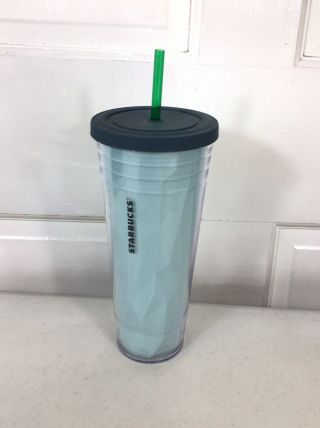 Starbucks Tumbler Plastic Cup With Straw 24oz