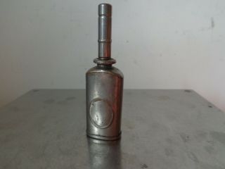 Antique Vintage Tiny Thumb Press Handy Oiler Oil Can Stamped Made In Usa 1895
