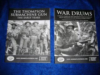 2 - Booklets On The Thompson Submachine Gun - The Early Years & War Drums