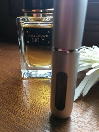 Dolge & Gabbana Sicily Eau De Parfum 5ml Pump Glass Bottle Refil Spray