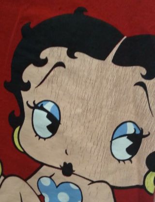 Vintage Betty Boop Coca Cola T Shirt Betty In Pokey Dotted Dress Size Small