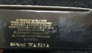 Vintage Shalimar Eau De Cologne 3.  4 Fl Oz/100ml,  Full Bottle Box (C257) 2