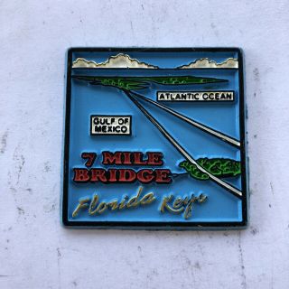 Seven Mile Bridge Florida Keys Rubber Souvenir Magnet