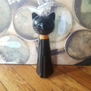 Vintage Avon Black Cat Perfume Bottle Tabatha Imperial Garden 1/2 Full
