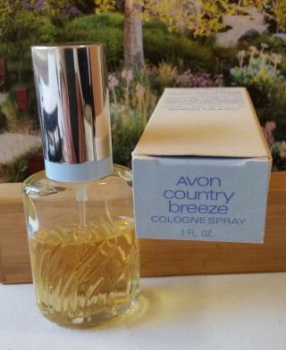 Vintage Country Breeze Cologne By Avon.  1 Fl Oz 60 Full & Fresh Spray Perfume
