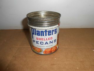 Vintage Planters Peanuts Shelled Pecans Tin Advertising Kitchen