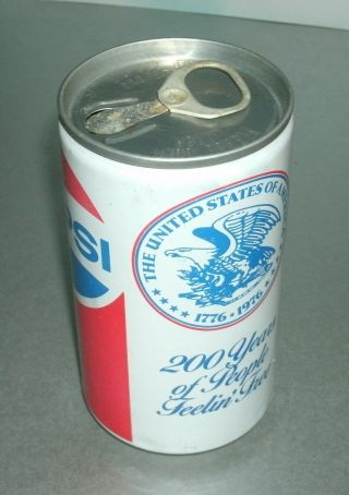 Vintage 1976 Pepsi - Cola Pop - Off Tab Soda Can With Pull Tab (12oz Aluminum) Pepsi