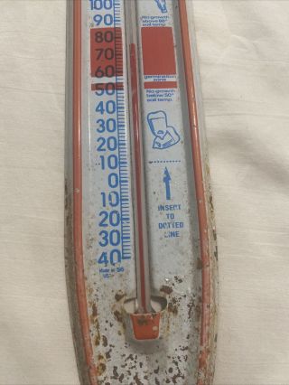 Steel Jacques Seed Ground Temp Thermometer Dealer Farm Feed Seed Old Stock 3