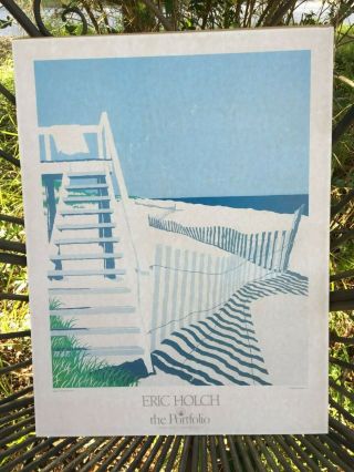 Vtg 1984 Eric Holch Gallery Print Upstairs Downstairs The Portfolio Stamford Ct