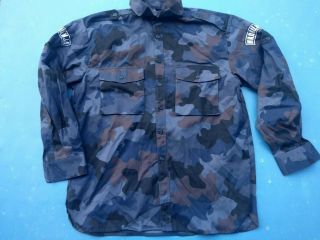 Yugoslavia Serbia Police Militia M89 Oak Leaf Camouflage Shirt Size 42
