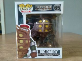 Funko Pop Bioshock 65: Big Daddy.  Big Fig.  Box And Figure Are Near