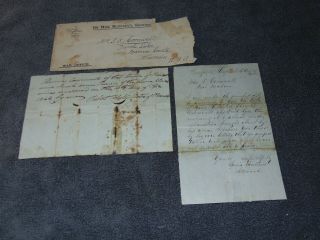 1865 England War Office,  Kingston Hospital Soldier Death Letter To Wife In U.  S.