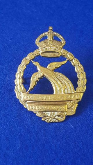 Rare Collector’s Early Geo Vi Royal Papuan & Guinea Constabulary Cap Badge