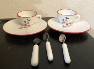 American Girl Molly Plates,  Cups,  Spoons 2810zs