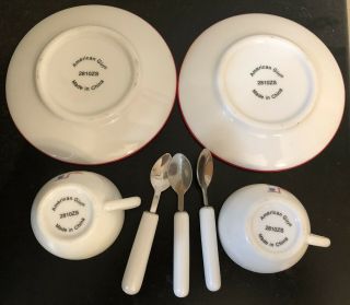 American Girl Molly Plates,  Cups,  Spoons 2810ZS 2