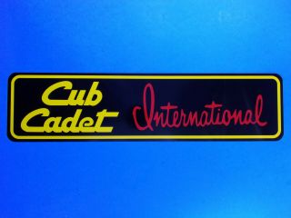 CUB CADET International Harvester IH Signs,  Street sign Lawn Tractor CUB CADET 3